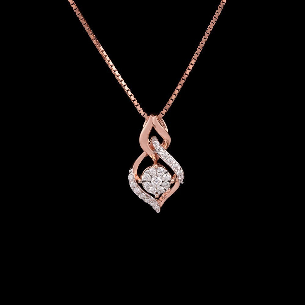 18K White Gold Diamond Pendant - 0.21ct VS-GH