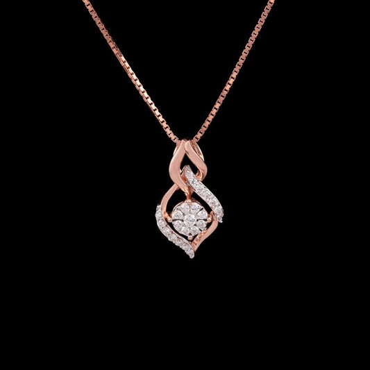18K White Gold Diamond Pendant - 0.21ct VS-GH