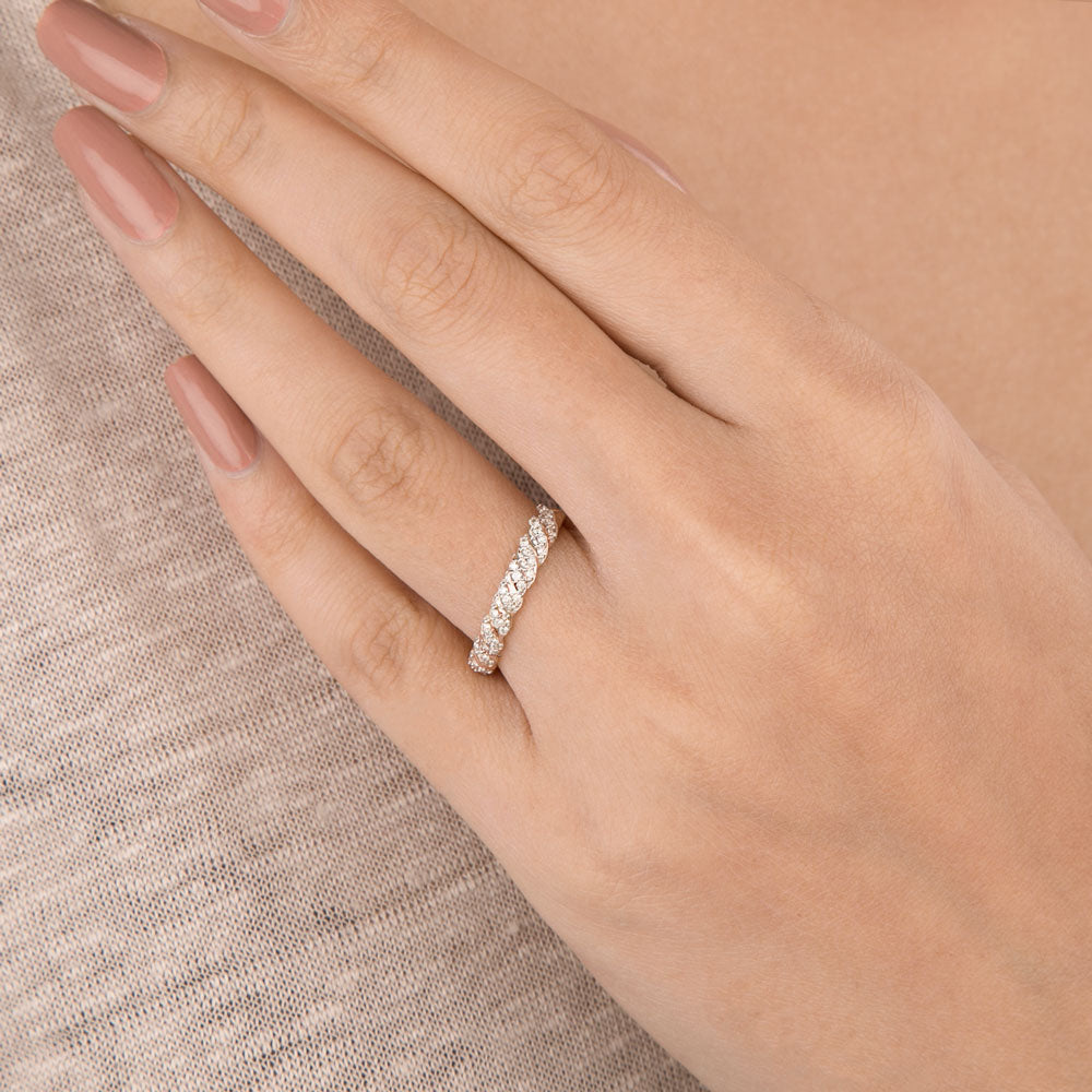 14K Rose Gold Diamond Ring - 0.23ct SI-IJ