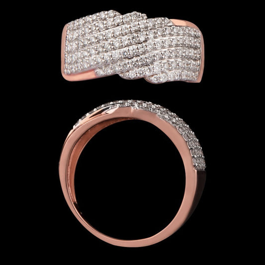 14K Rose Gold Diamond Ring - 0.61ct SI-IJ