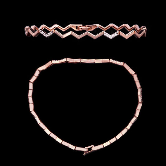 18K Rose Gold Diamond Bracelet - 0.28ct SI-IJ
