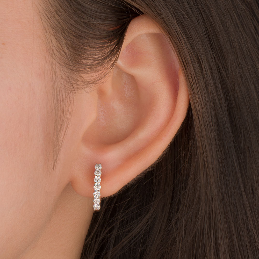18K Rose Gold Diamond Earrings - 0.6ct VVS-VS-HI
