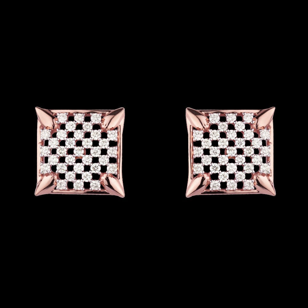 14K Rose Gold Diamond Earrings - 0.61ct VVS-VS-HI