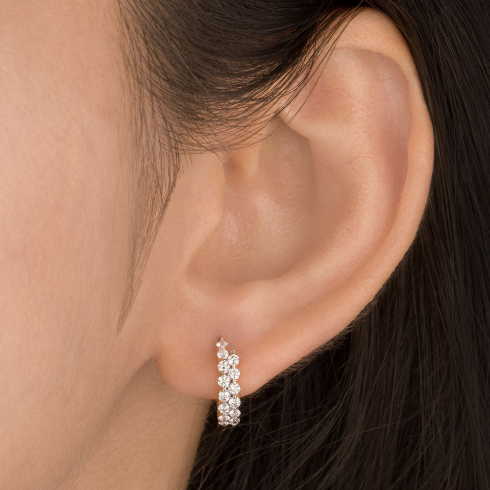 14K Rose Gold Diamond Earrings - 0.62ct VVS-VS-HI