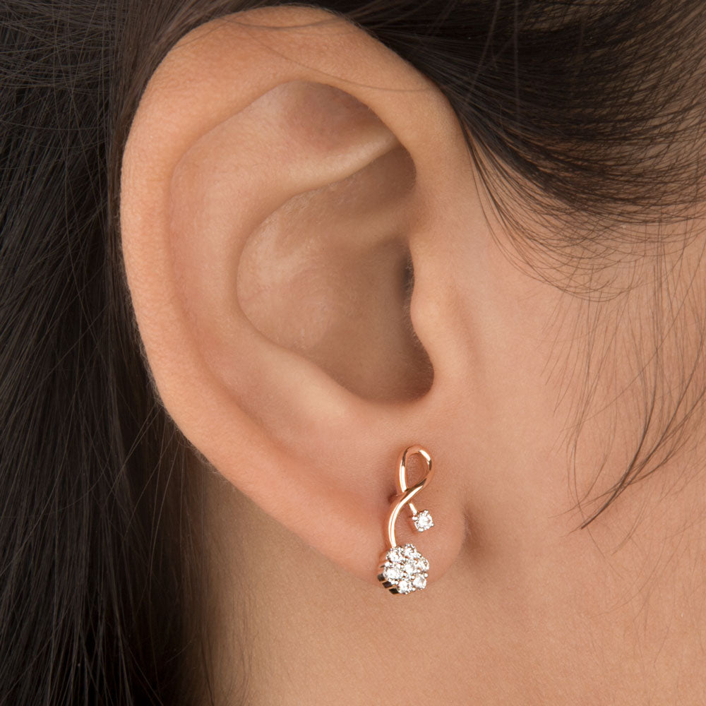 14K Rose Gold Diamond Jewellery - 0.25ct VVS-VS-HI