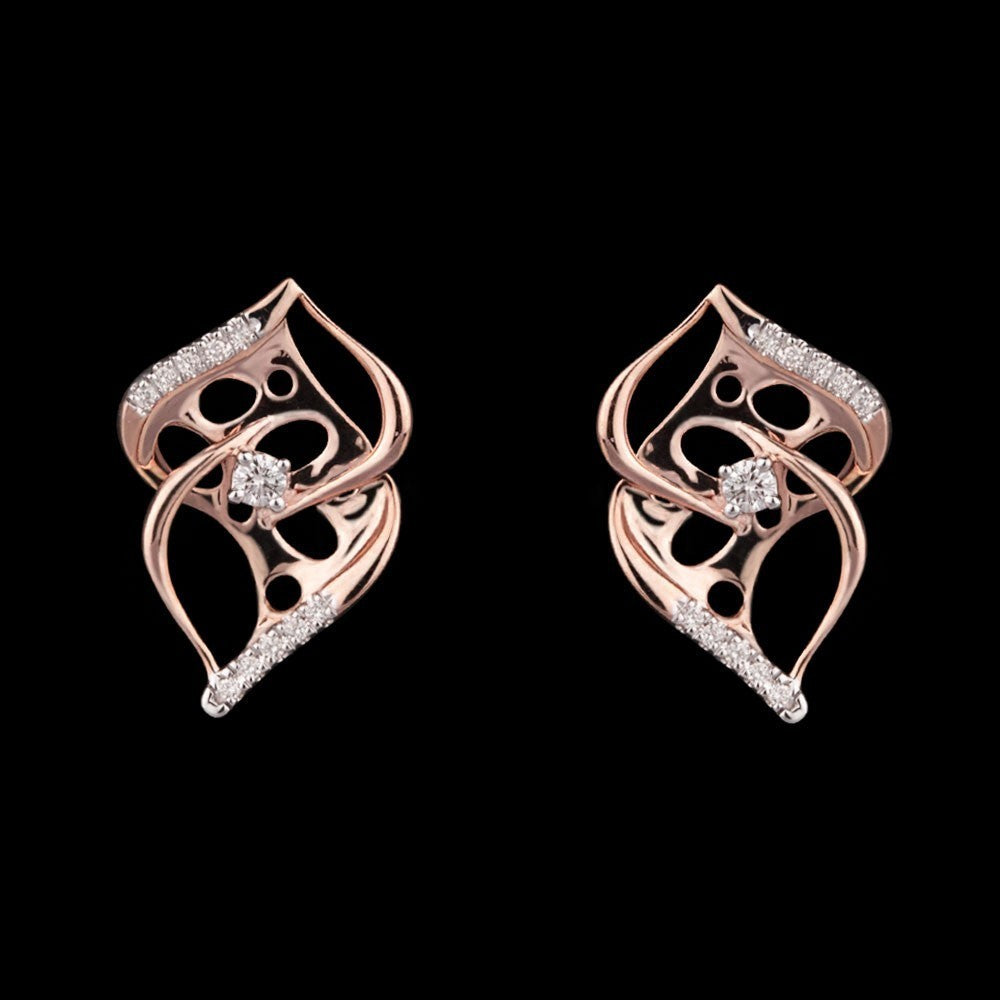 14K Rose Gold Diamond Jewellery - 0.1ct VVS-VS-GH