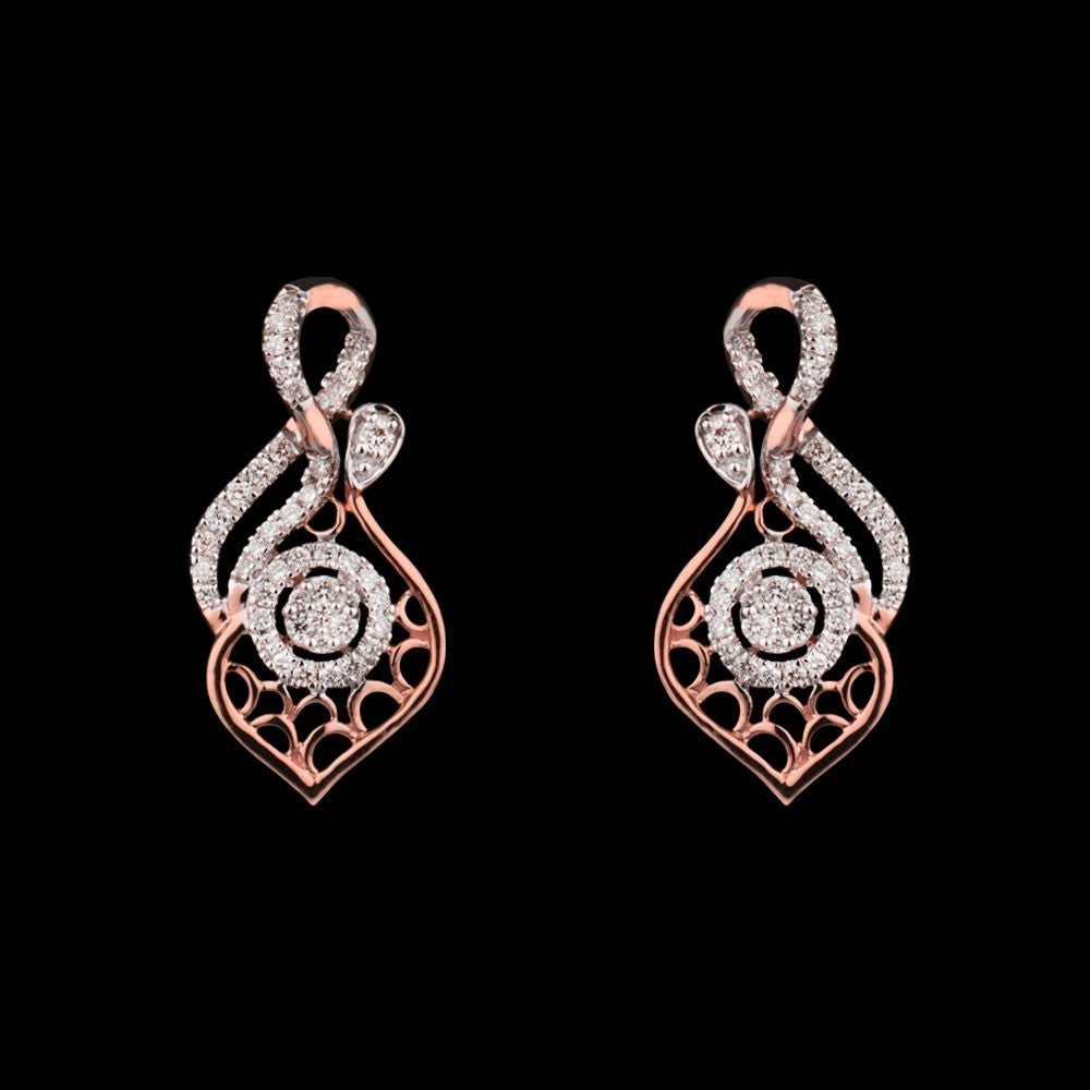 18K Rose Gold Diamond Jewellery - 0.378ct VVS-EF