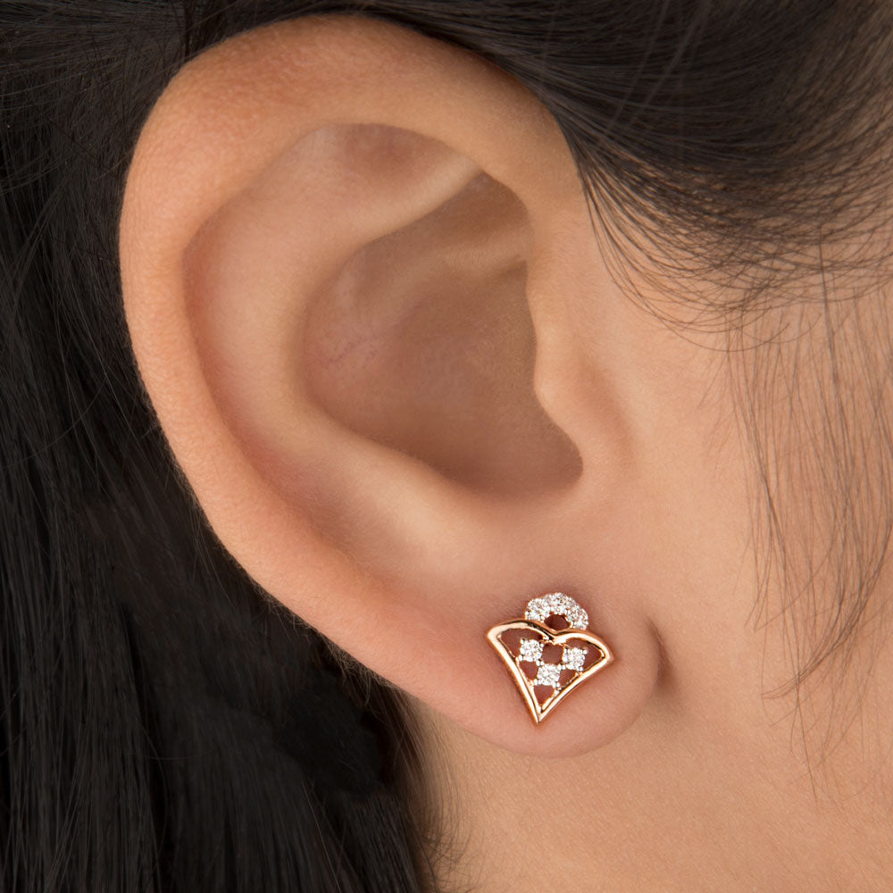 14K Rose Gold Diamond Jewellery - 0.16ct VVS-VS-HI