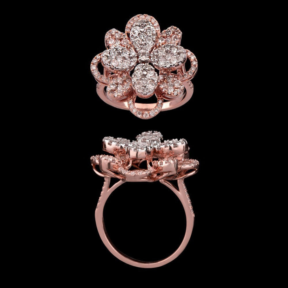 14K Rose Gold Diamond Ring - 1.51ct SI-IJ