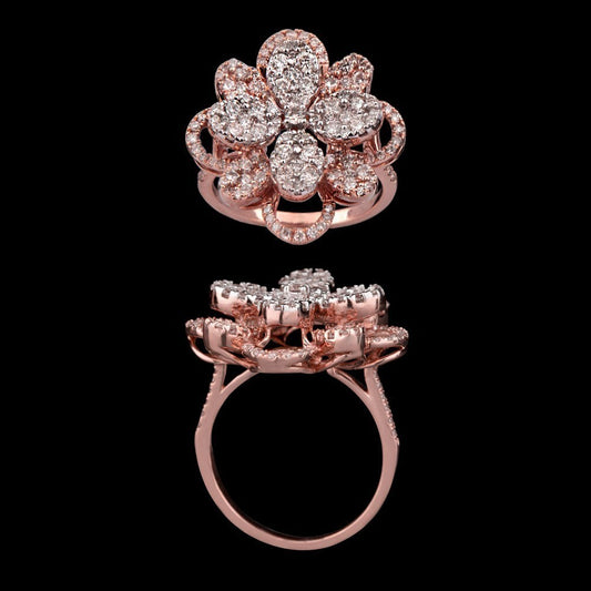 14K Rose Gold Diamond Ring - 1.51ct SI-IJ