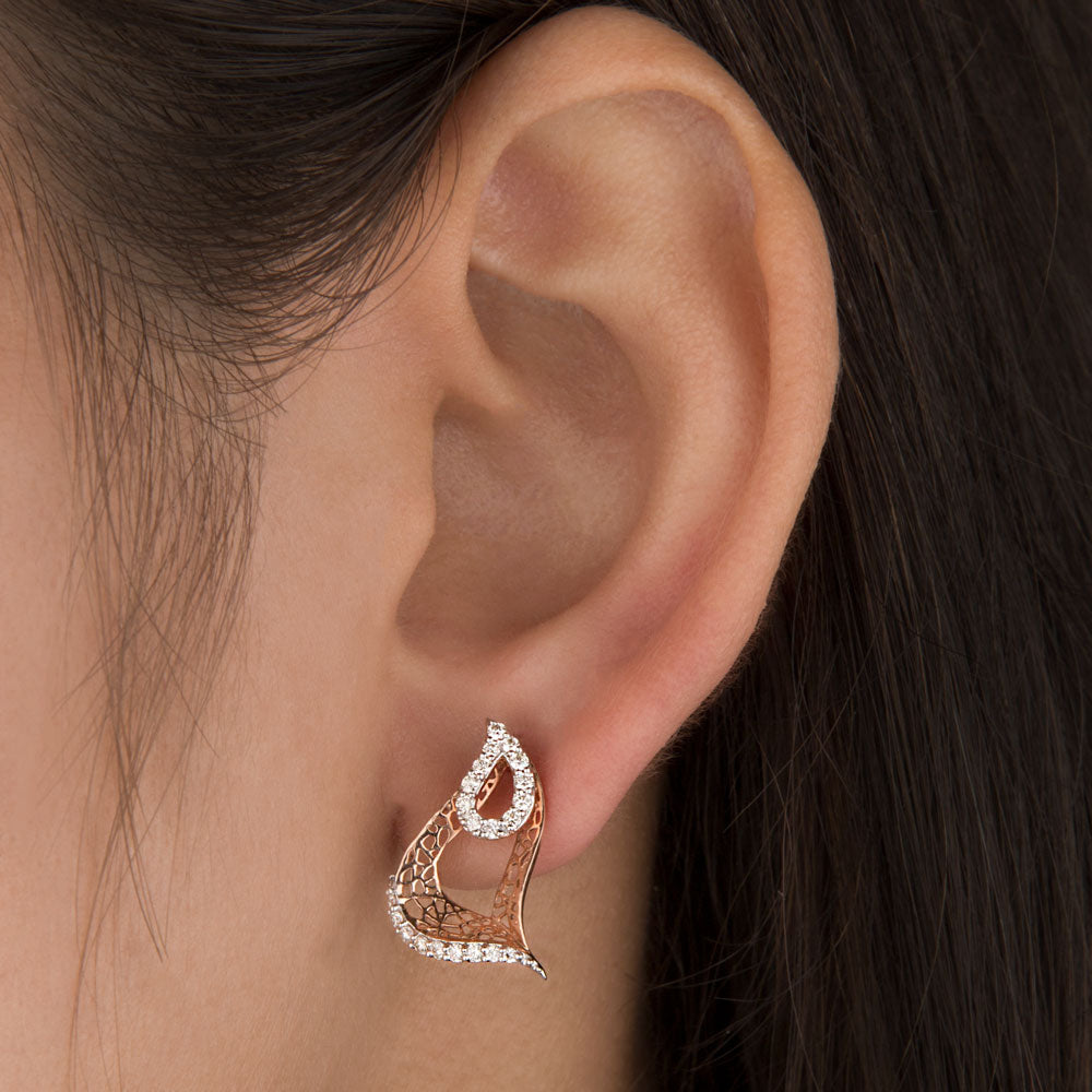 18K Rose Gold Diamond Jewellery - 0.375ct VVS-VS-GH