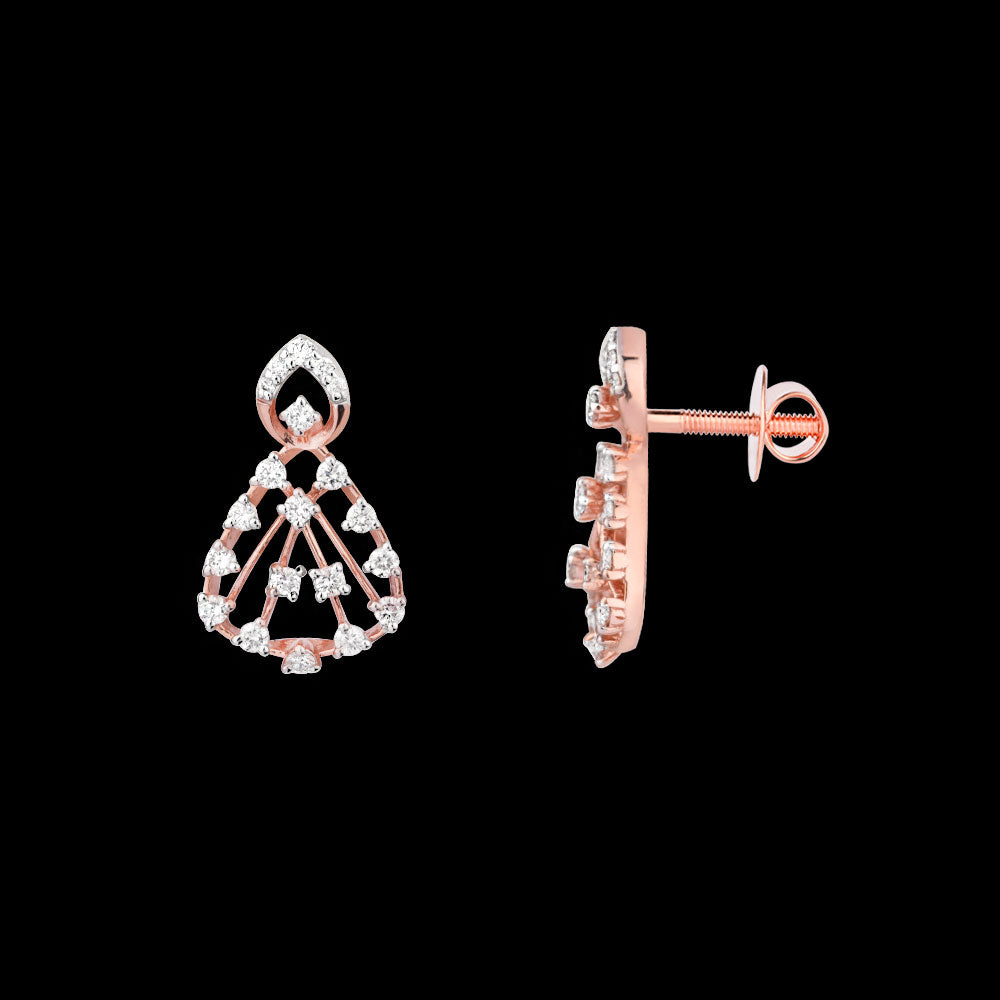 14K Rose Gold Diamond Jewellery - 0.362ct VS-GH