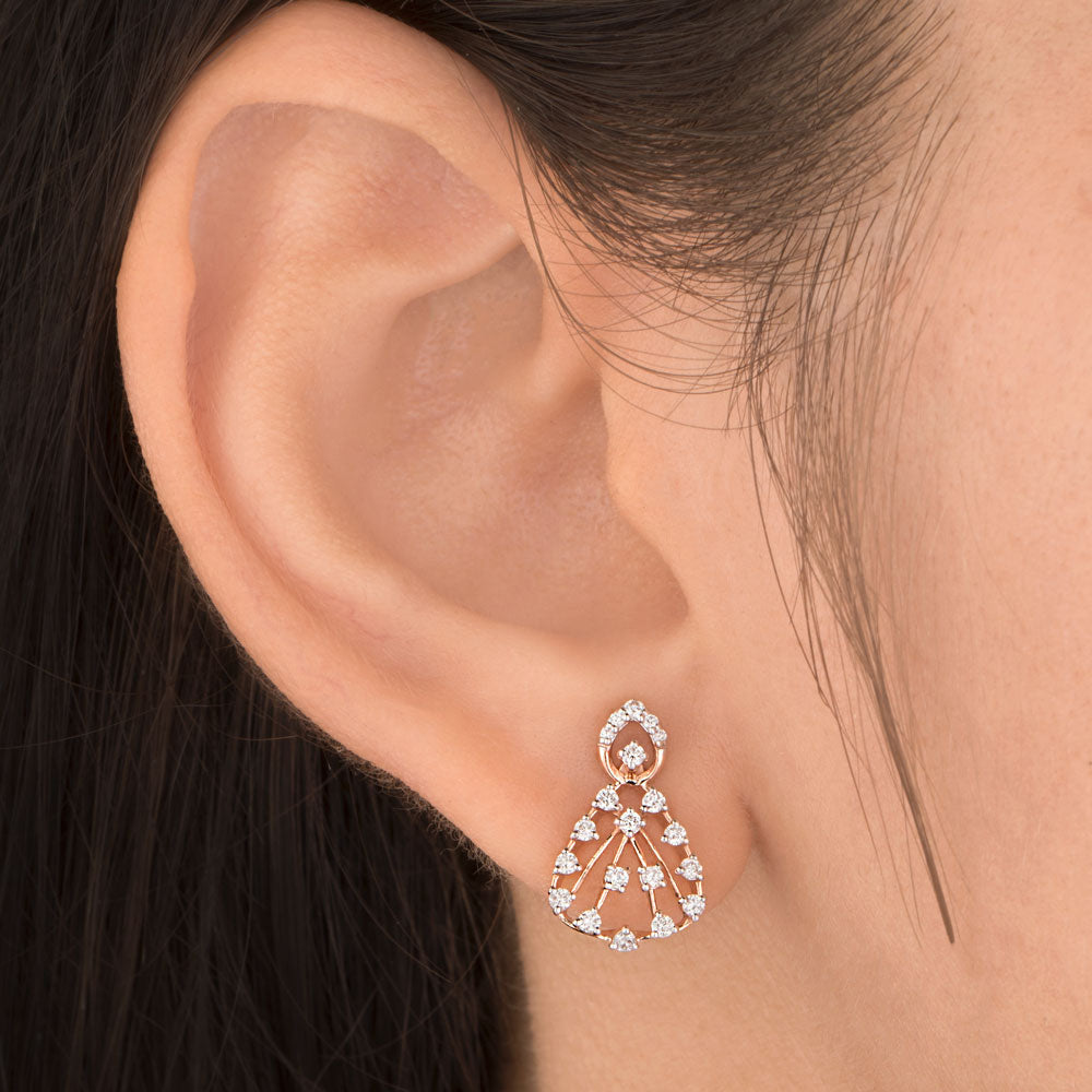 14K Rose Gold Diamond Jewellery - 0.362ct VS-GH