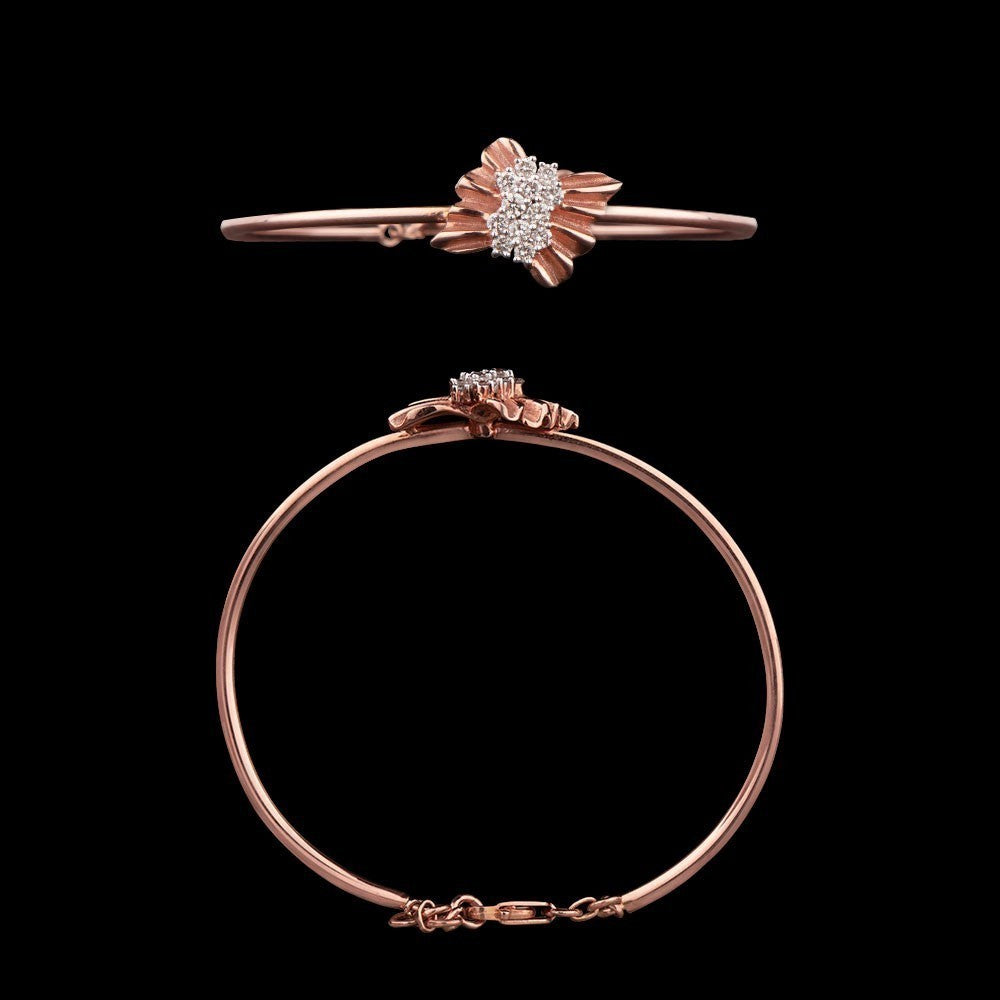 14K Rose Gold Diamond Bracelet - 0.43ct SI-IJ