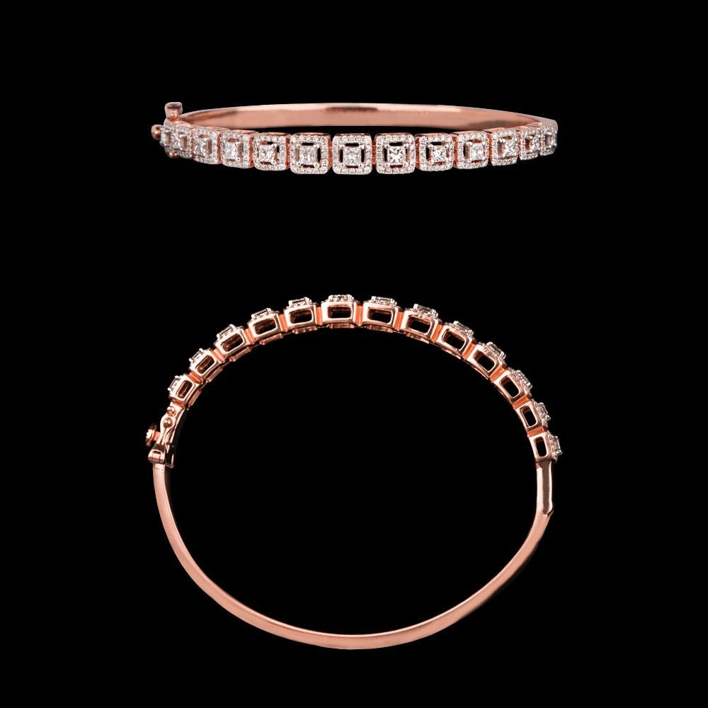 14K Rose Gold Diamond Kada - 1.61ct VS-GH