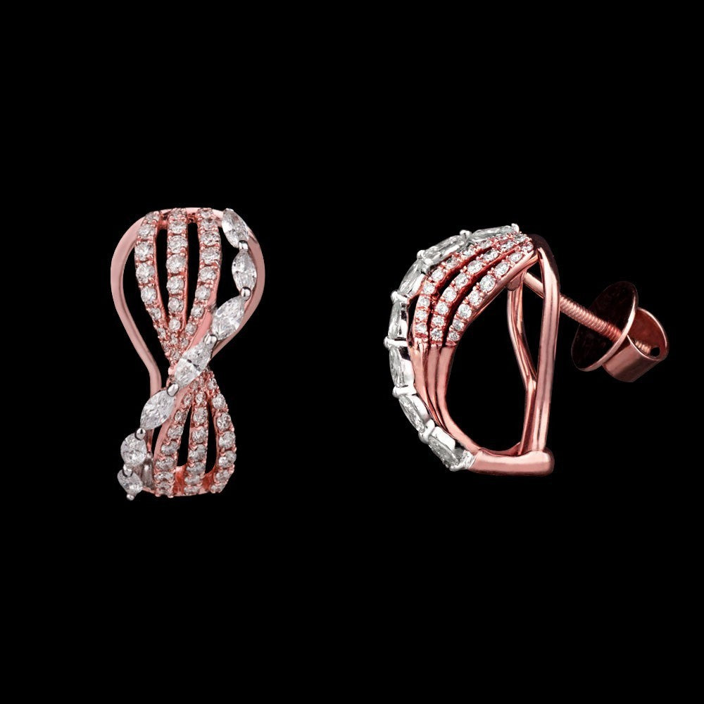 14K Rose Gold Diamond Jewellery - 0.89ct VS-GH