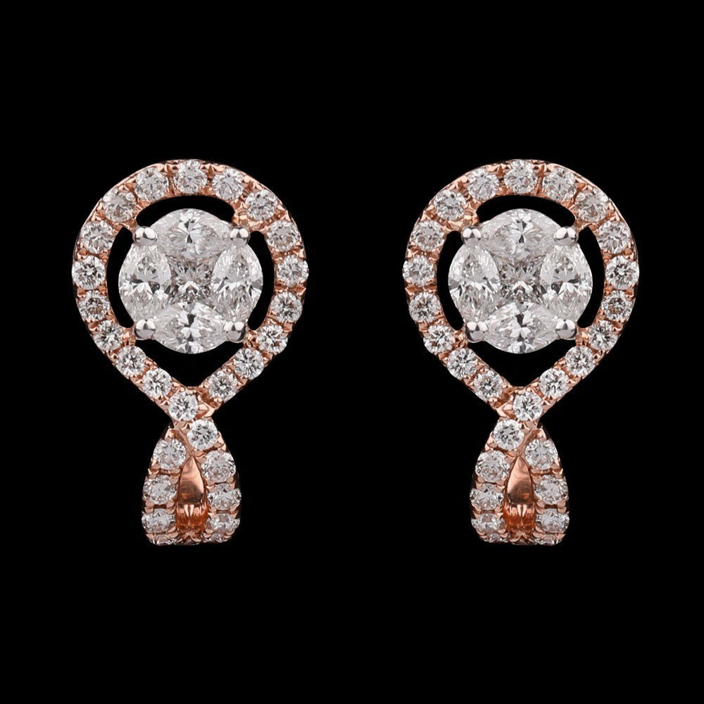 14K Rose Gold Diamond Jewellery - 1.08ct SI-GH