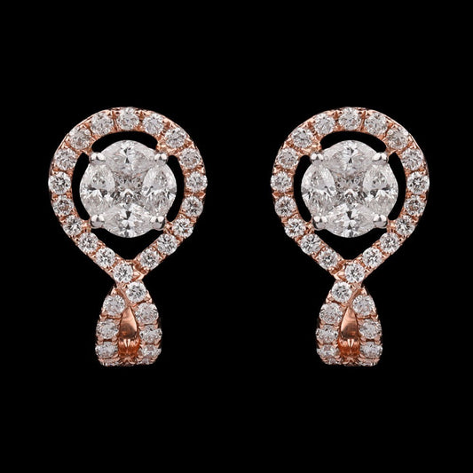 14K Rose Gold Diamond Jewellery - 1.08ct SI-GH