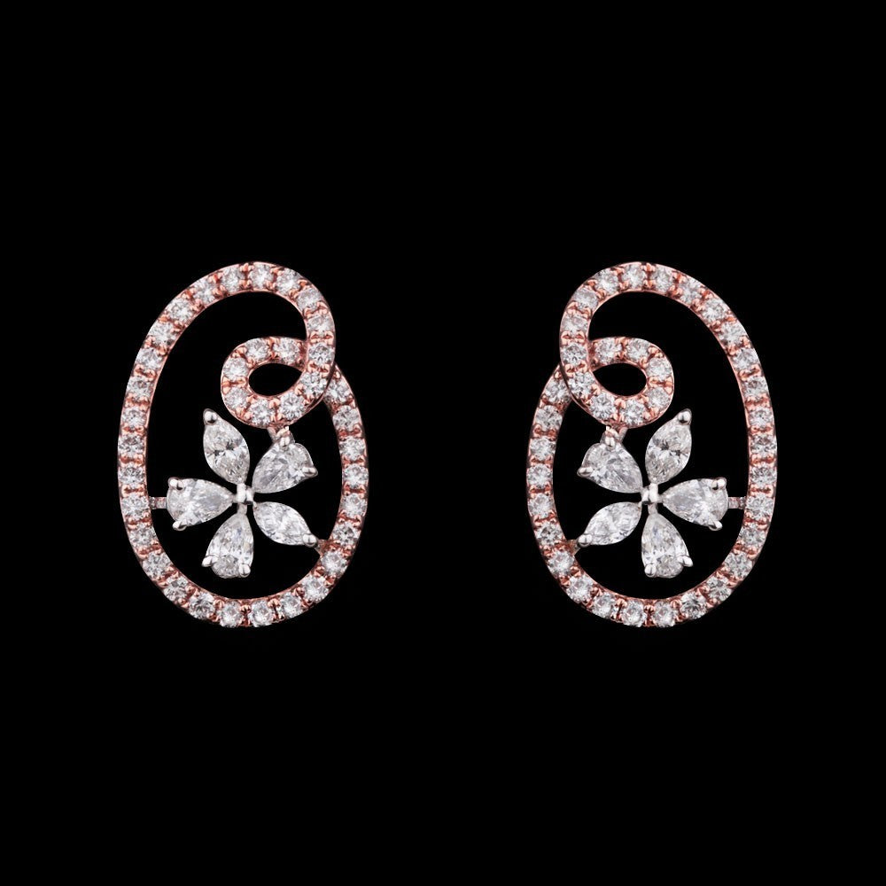 14K Rose Gold Diamond Jewellery - 0.83ct SI-GH