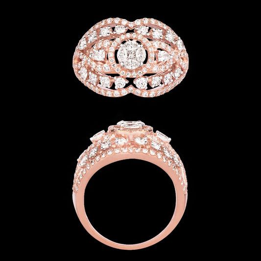 18K Rose Gold Diamond Ring - 1.27ct VS-GH