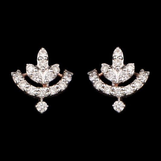 14K Rose Gold Diamond Earrings - 0.26ct SI-IJ