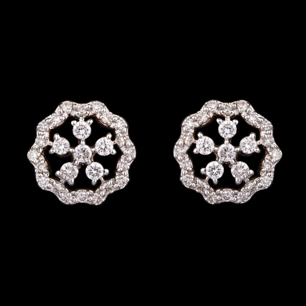 14K Rose Gold Diamond Earrings - 0.36ct SI-GH