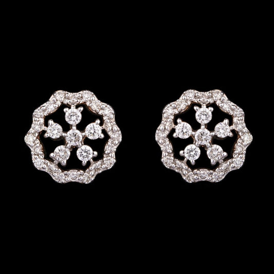 14K Rose Gold Diamond Earrings - 0.36ct SI-GH
