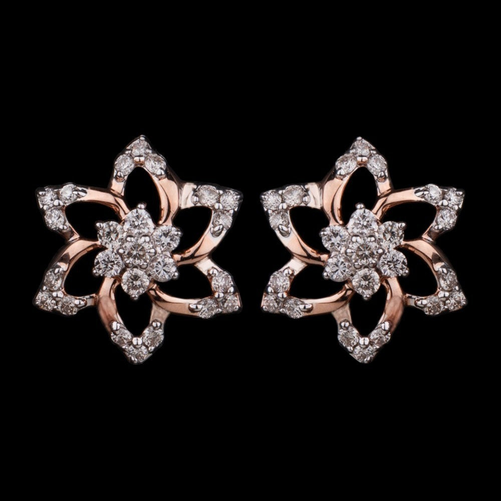 14K Rose Gold Diamond Earrings - 0.25ct SI-IJ