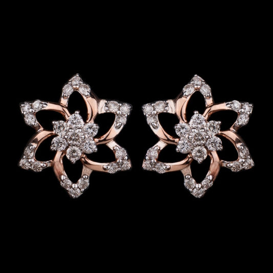 14K Rose Gold Diamond Earrings - 0.25ct SI-IJ