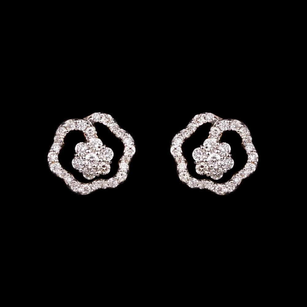14K Rose Gold Diamond Earrings - 0.28ct SI-IJ