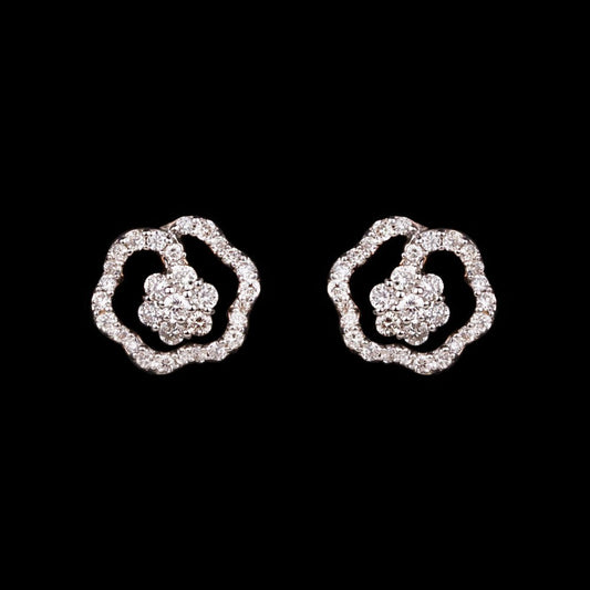 14K Rose Gold Diamond Earrings - 0.28ct SI-IJ
