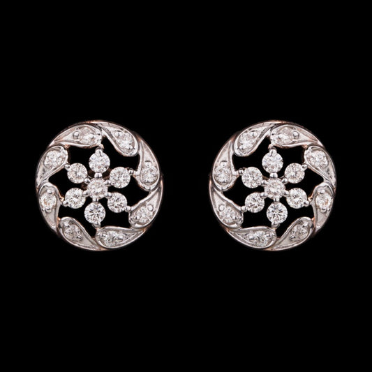 14K Rose Gold Diamond Earrings - 0.24ct SI-IJ