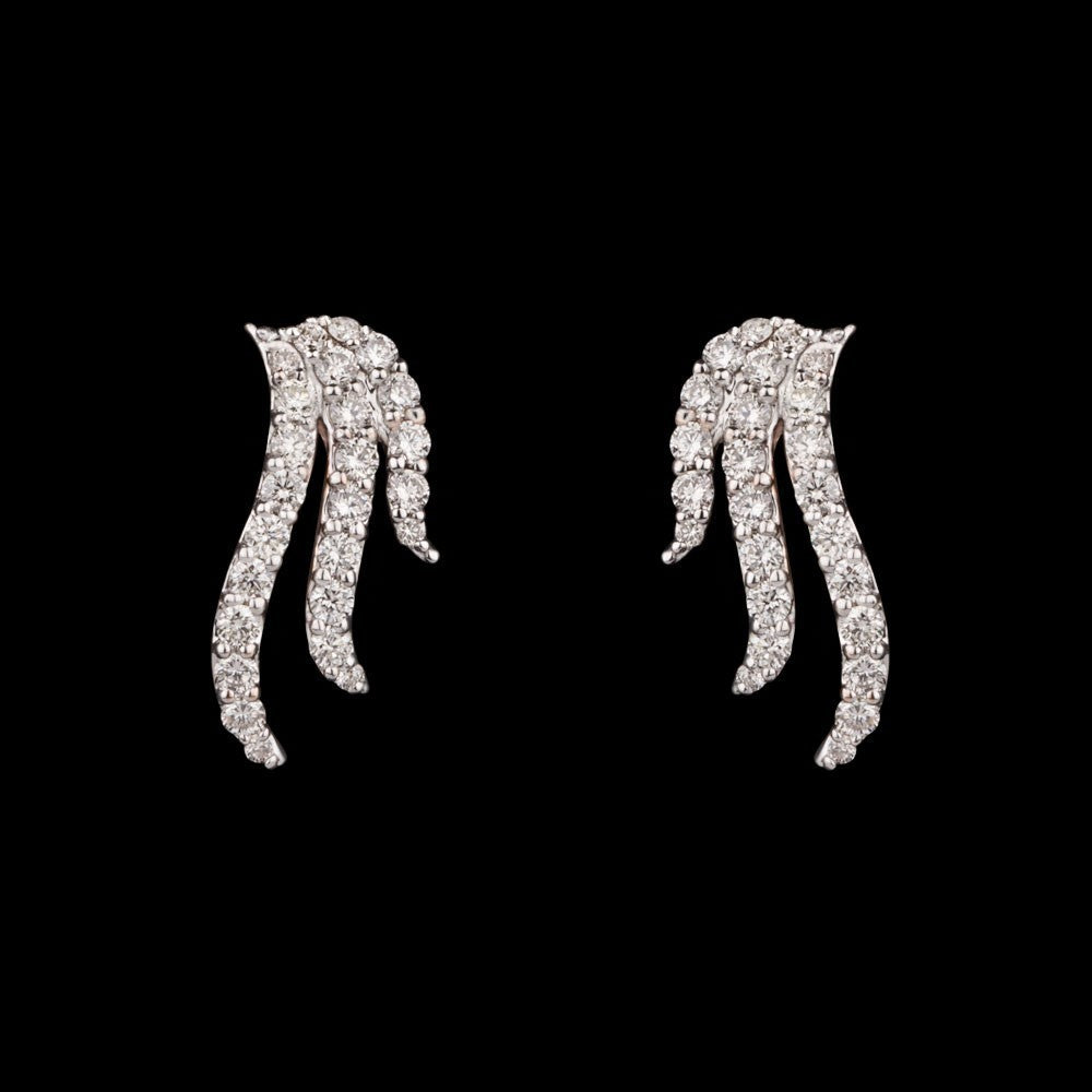 14K Rose Gold Diamond Earrings - 0.63ct SI-IJ