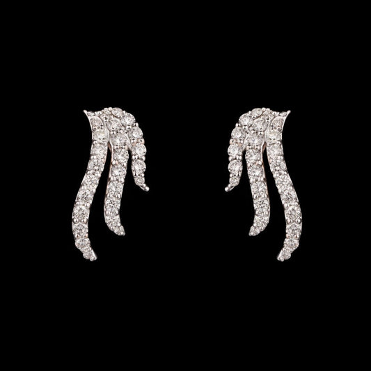 14K Rose Gold Diamond Earrings - 0.63ct SI-IJ