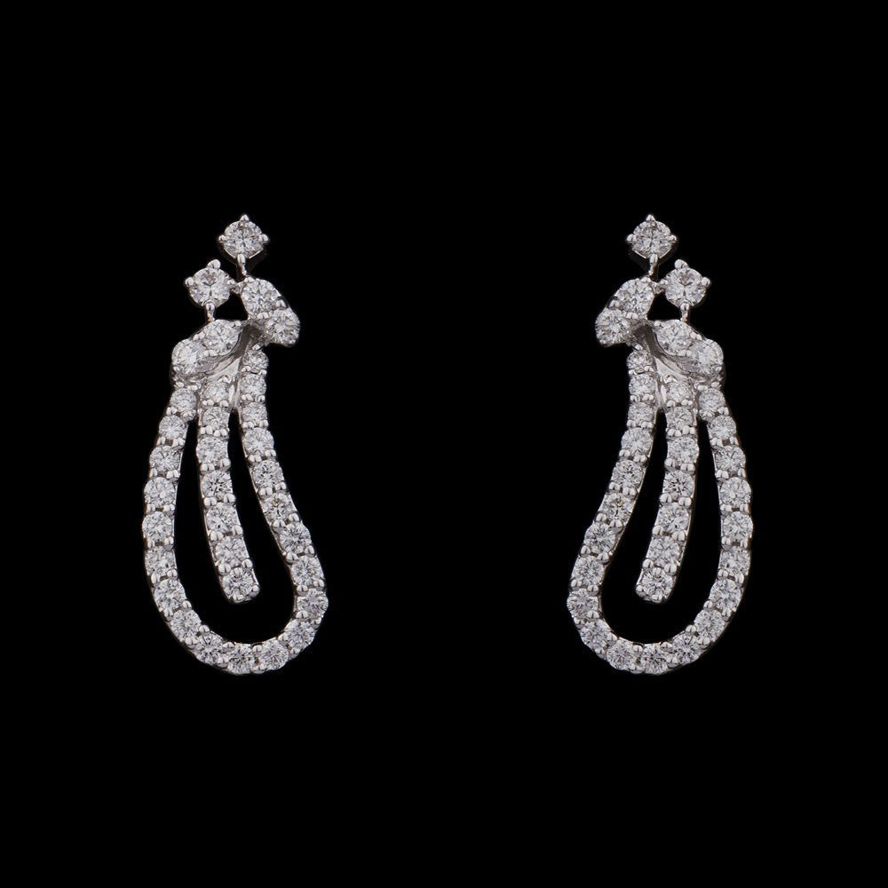 14K Rose Gold Diamond Earrings - 0.54ct VS-GH