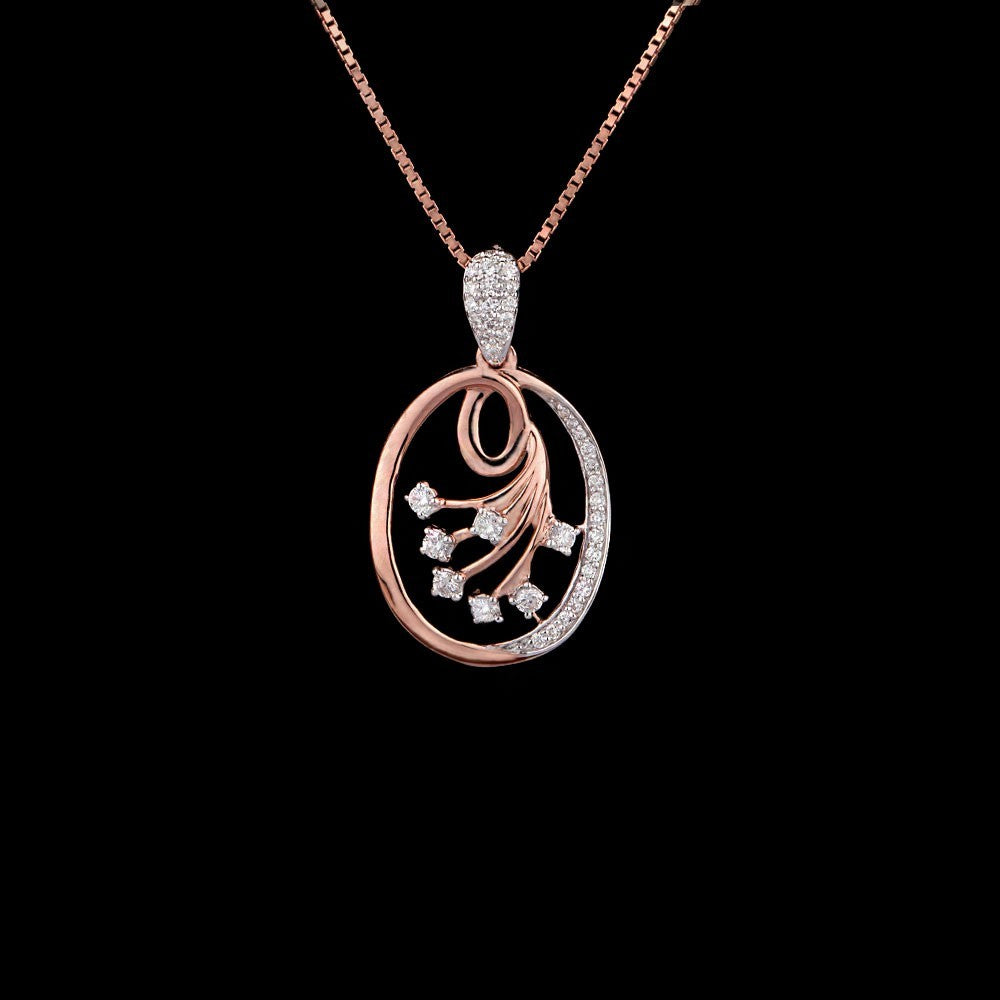 14K Rose Gold Diamond Pendant - 0.31ct VS-GH
