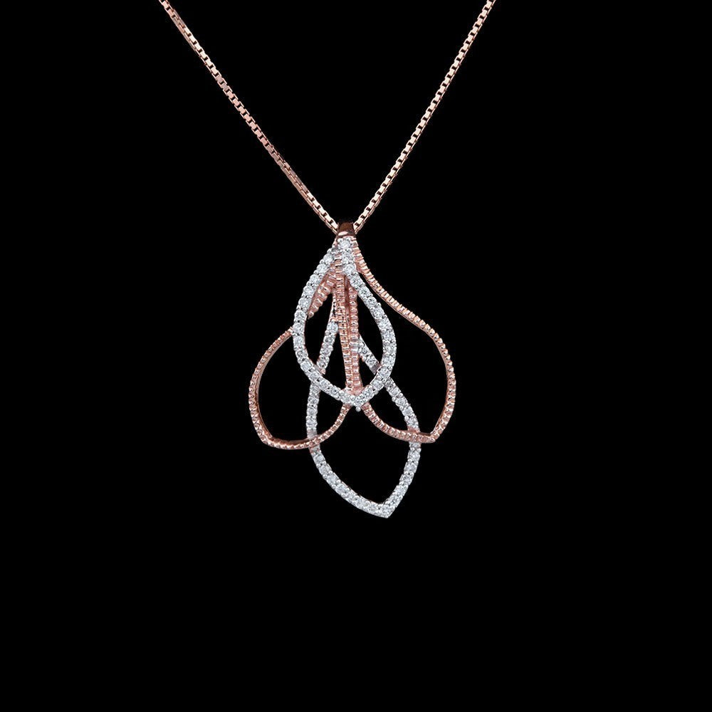 14K Rose Gold Diamond Pendant - 0.29ct VS-GH
