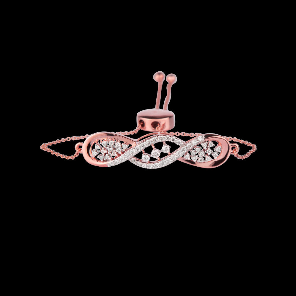 14K Rose Gold Diamond Bracelet - 0.48ct VS-GH