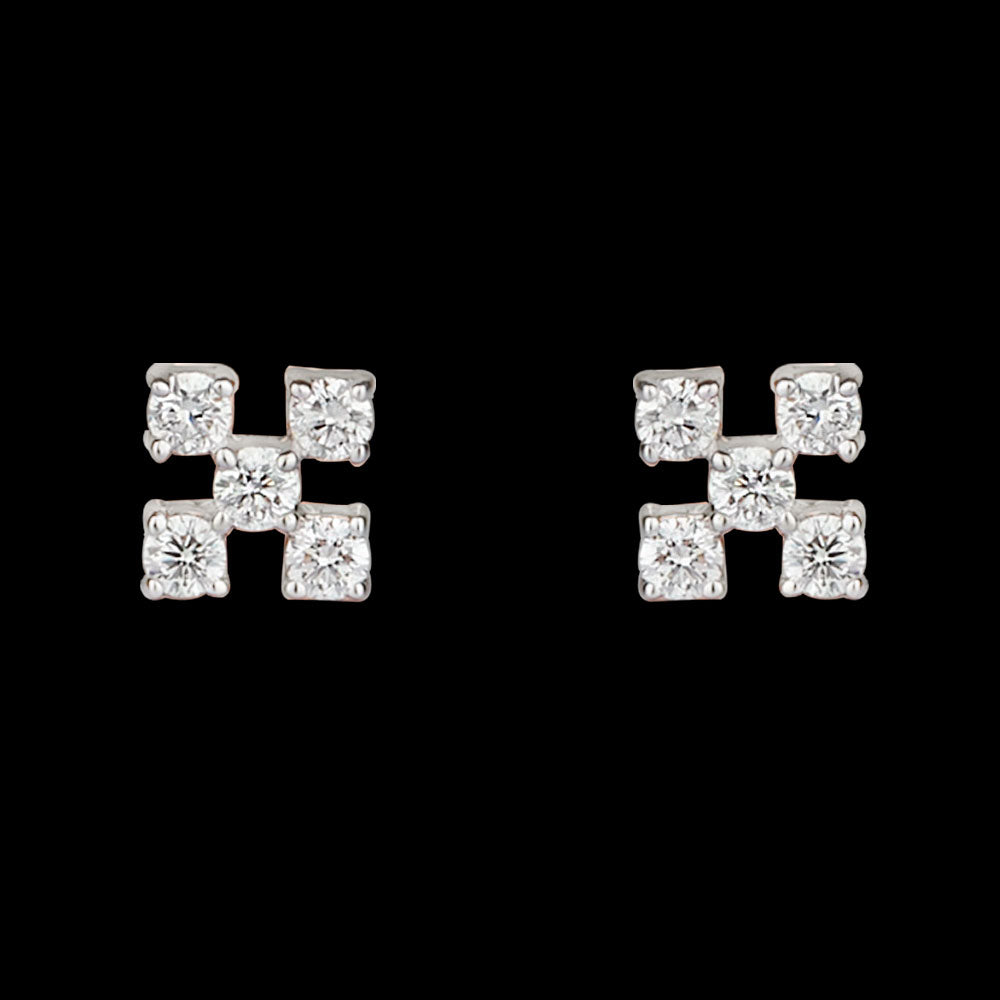 14K Rose Gold Diamond Earrings - 0.15ct SI-GH