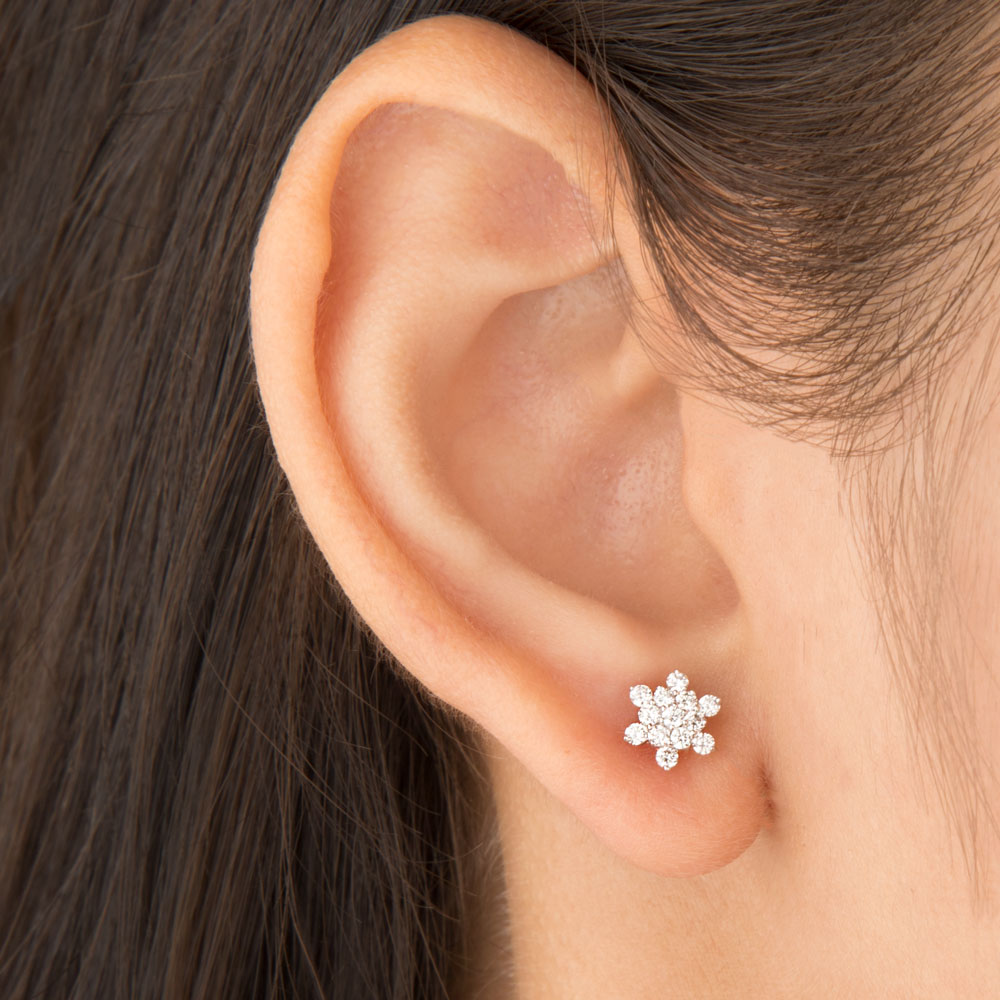 14K Rose Gold Diamond Earrings - 0.4ct VVS-VS-HI