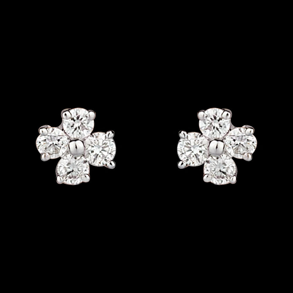 14K Rose Gold Diamond Earrings - 0.28ct SI-GH