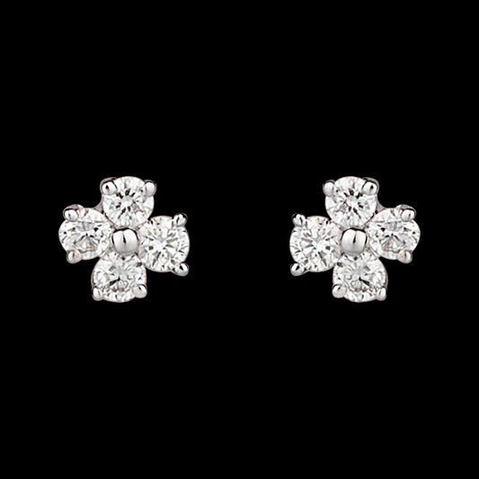 14K Rose Gold Diamond Earrings - 0.28ct SI-GH