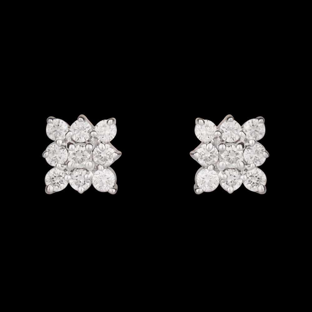 14K Rose Gold Diamond Earrings - 0.25ct SI-GH
