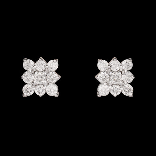 14K Rose Gold Diamond Earrings - 0.25ct SI-GH