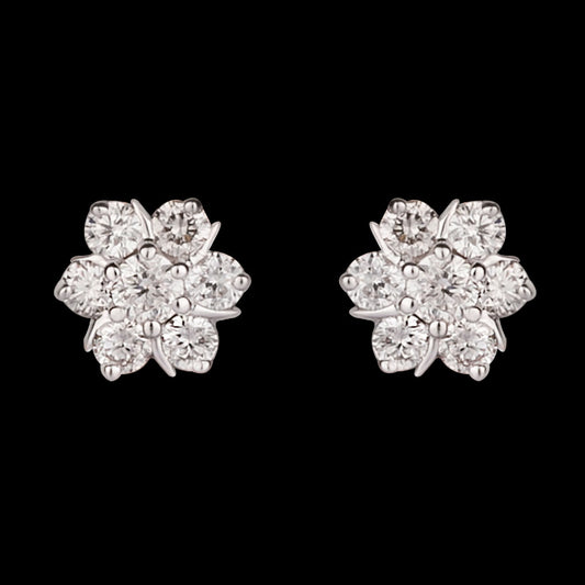14K Rose Gold Diamond Earrings - 0.3ct SI-GH