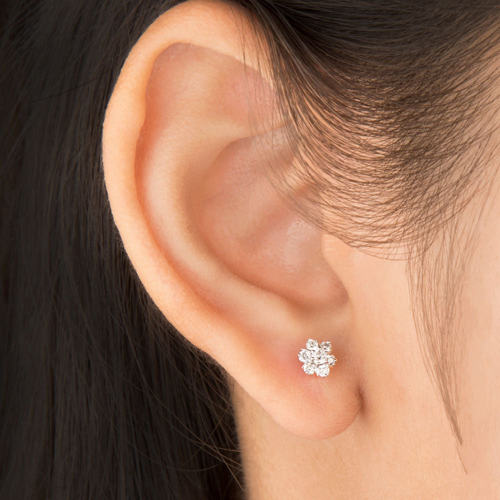 14K Rose Gold Diamond Earrings - 0.3ct SI-GH