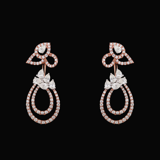 14K Rose Gold Diamond Earrings - 1.64ct SI-IJ