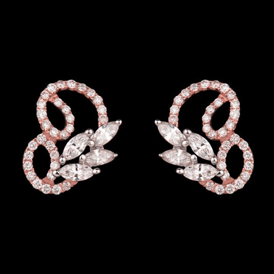 14K Rose Gold Diamond Earrings - 0.7ct SI-HI