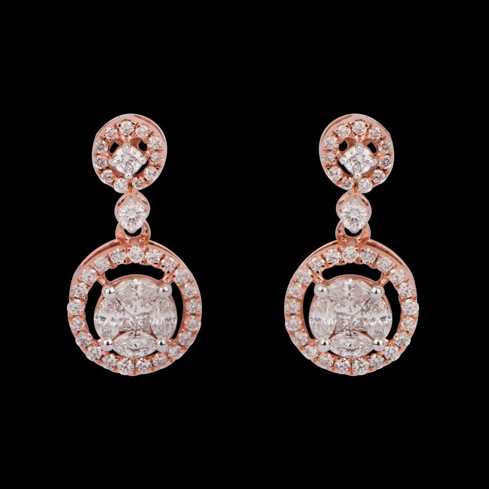 14K Rose Gold Diamond Jewellery - 0.87ct VS-FG