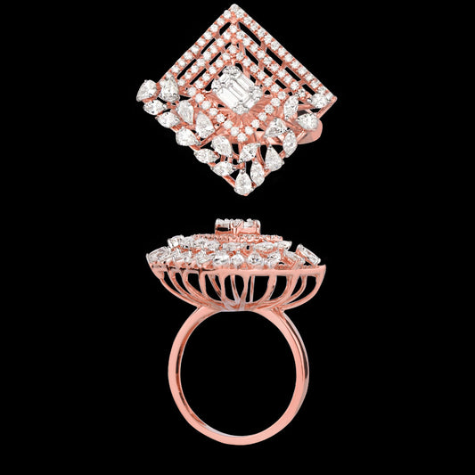 14K Rose Gold Diamond Ring - 1.43ct VS-FG